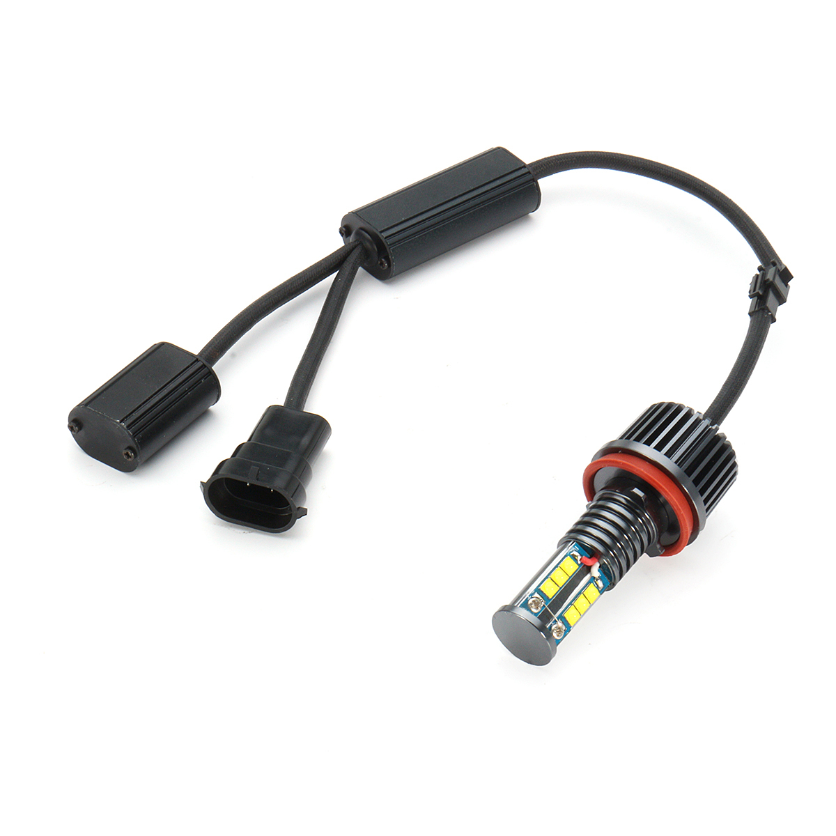 2Pcs-120W-H8-LED-Angel-Eyes-Light--White-lamp-For-BMW-E92-1125437