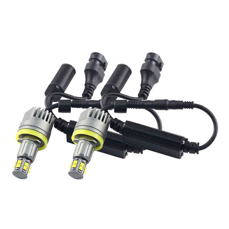 2Pcs-Car-LED-Angel-Eyes-Lights-H8-Headlights-1600LM-6500K-With-Connector-For-BMW-1662937