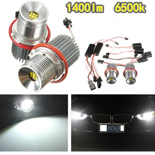 45W-White-Angel-Eyes-Halo-Ring-Light-9-LED-Marker-Bulb-For-BMW-E39-E53-E60-1019245