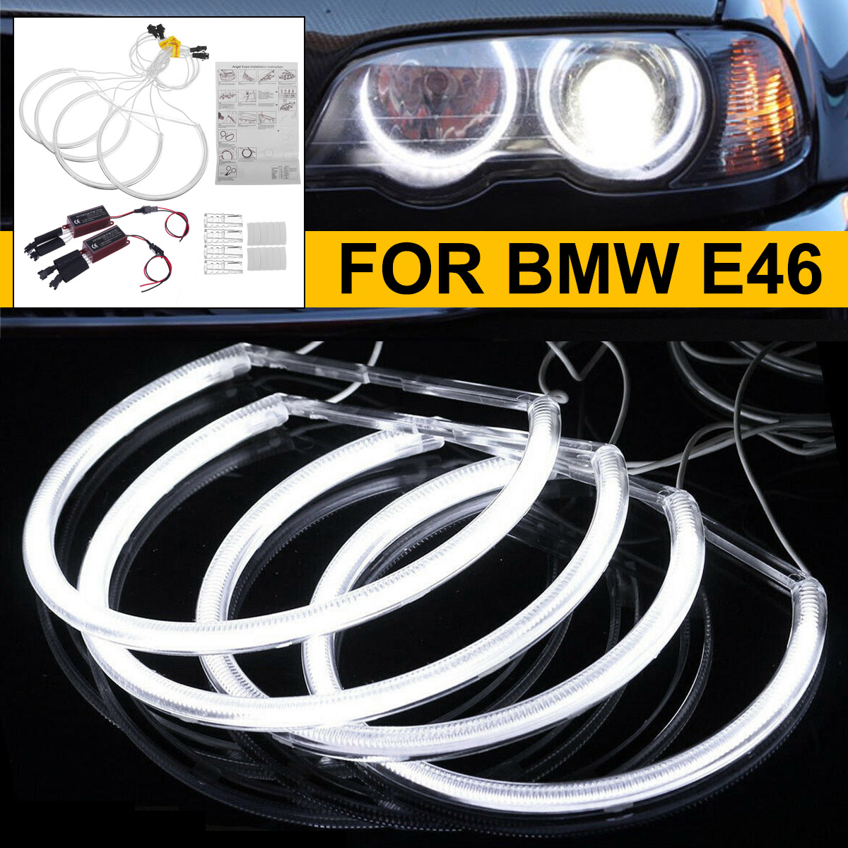 4PCS-146MM131MM-CCFL-LED-Angel-Eyes-Light-Headlight-Halo-Ring-Set-White-Color-For-BMW-E46-1702016