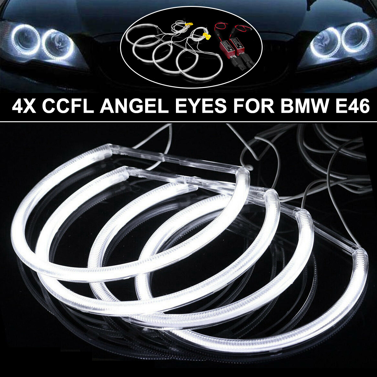 4PCS-146MM131MM-CCFL-LED-Angel-Eyes-Light-Headlight-Halo-Ring-Set-White-Color-For-BMW-E46-1702016