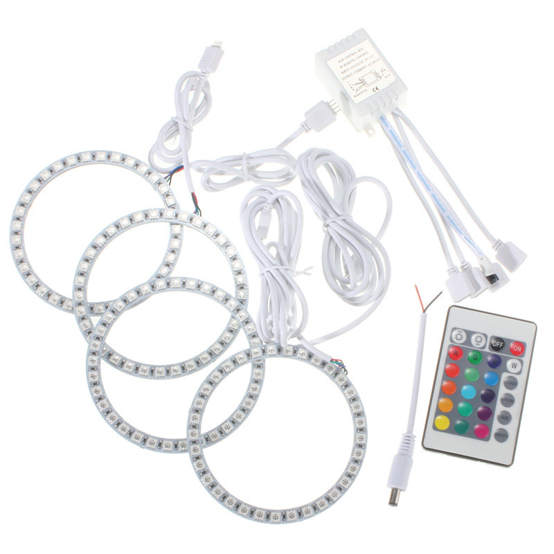 4PCS-RGB-100MM-Multi-Color-5050-Flash-LED-SMD-12V-Angel-Eyes--Remote-Control-1030732