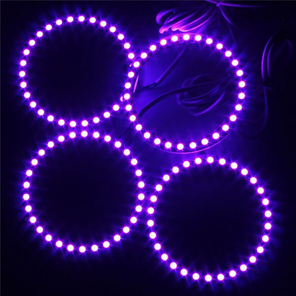 4PCS-RGB-90MM-Multi-Color-5050-Flash-LED-SMD-12V-Angel-Eyes-and-Remote-Control-1031049