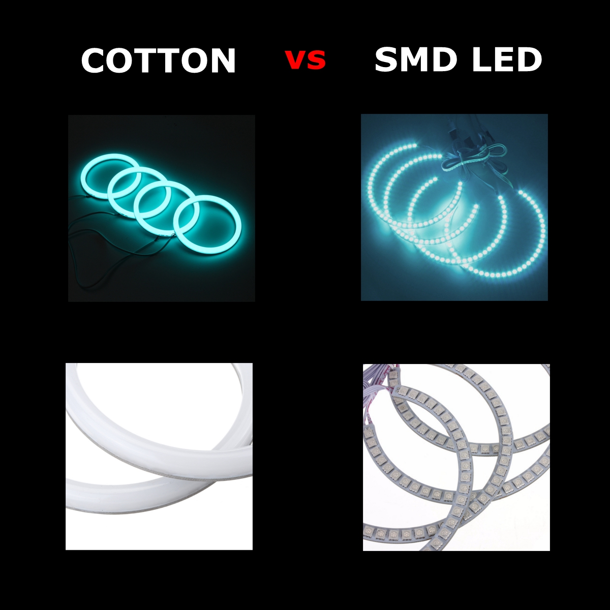 4Pcs-131mm-Multi-Color-RGB-LED-Angel-Eye-Halo-Ring-Light-Headlight-For-BMW-E36-E38-E39-E46-1688773