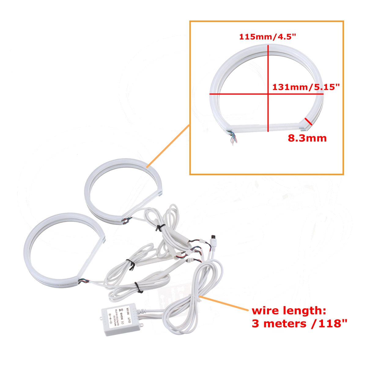 4Pcs-131mm-Multi-Color-RGB-LED-Angel-Eye-Halo-Ring-Light-Headlight-For-BMW-E36-E38-E39-E46-1688773