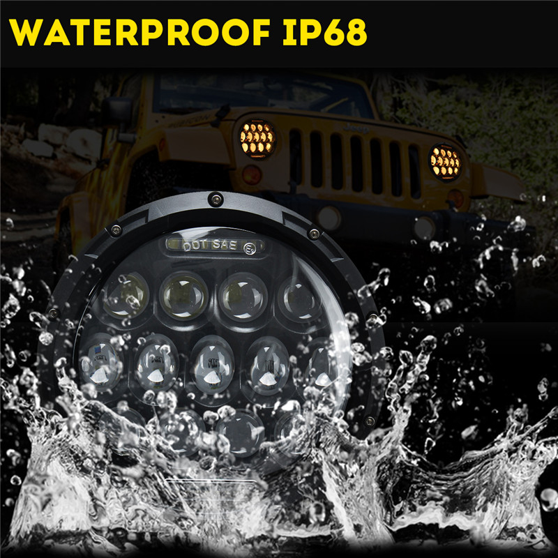 7-Inch-Car-Halo-RGB-LED-Headlights-Angel-Eyes-Lights-bluetooth-Support-APP-Control-Waterproof-High-L-1624782