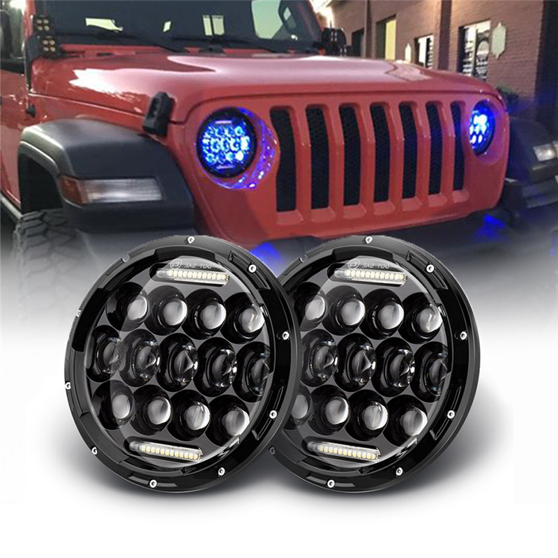 7-Inch-Car-Halo-RGB-LED-Headlights-Angel-Eyes-Lights-bluetooth-Support-APP-Control-Waterproof-High-L-1624782