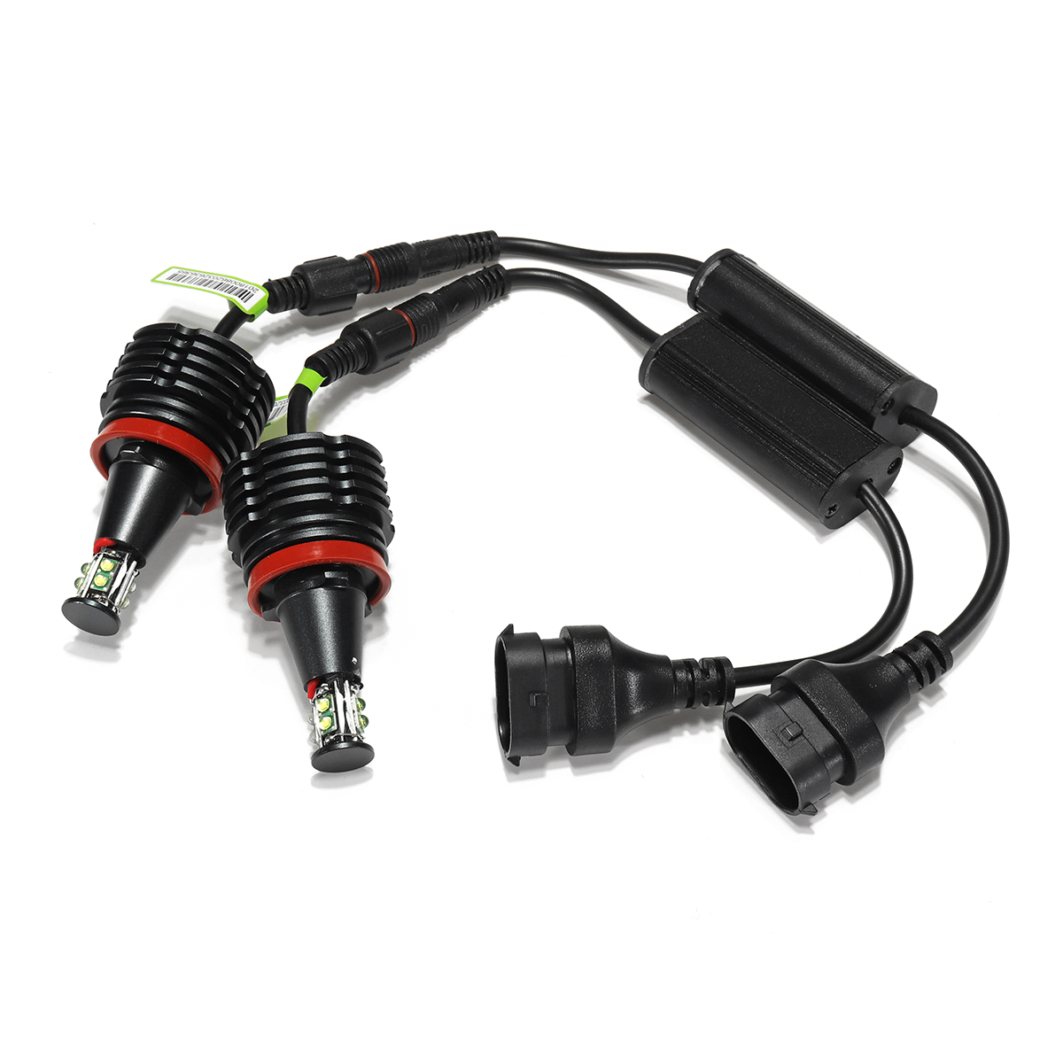 80W-H8-LED-Angel-Eyes-Lights-Halo-Fog-Bulbs-CANBUS-Error-Free-White-for-BMW-E92-E93-E63-E70-X5-1017871