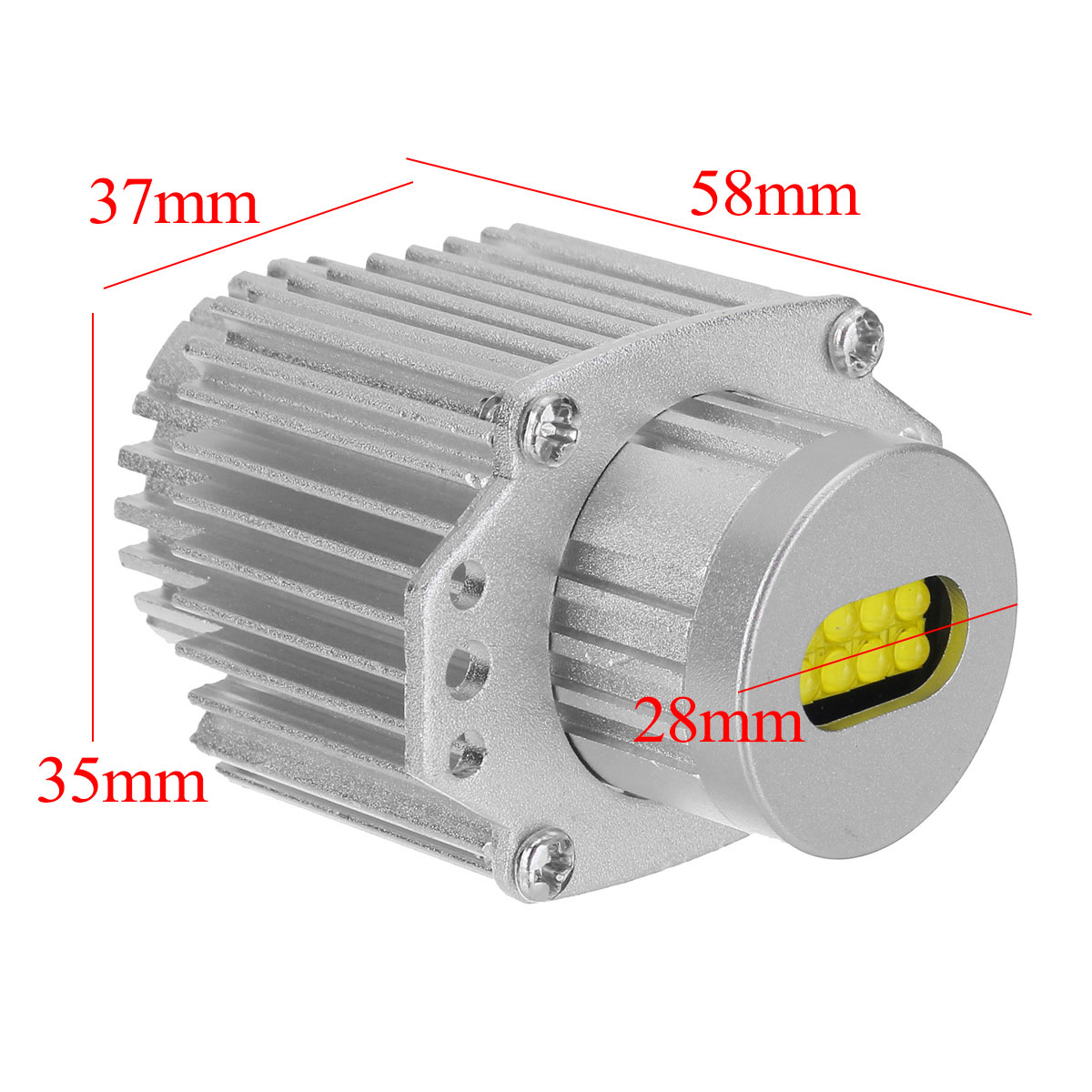 80W-LED-Angel-Eyes-Lights-Bulbs-Error-Free-6000K-White-for-BMW-E90-E91-3-Series-325i-328i-335i-2004--1740021