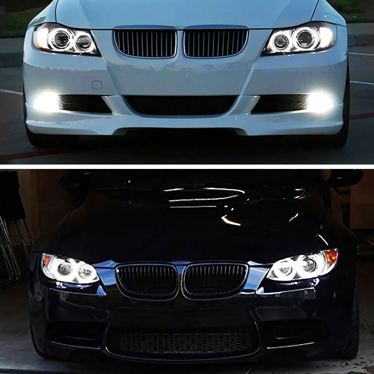 80W-LED-Angel-Eyes-Lights-Bulbs-Error-Free-6000K-White-for-BMW-E90-E91-3-Series-325i-328i-335i-2004--1740021