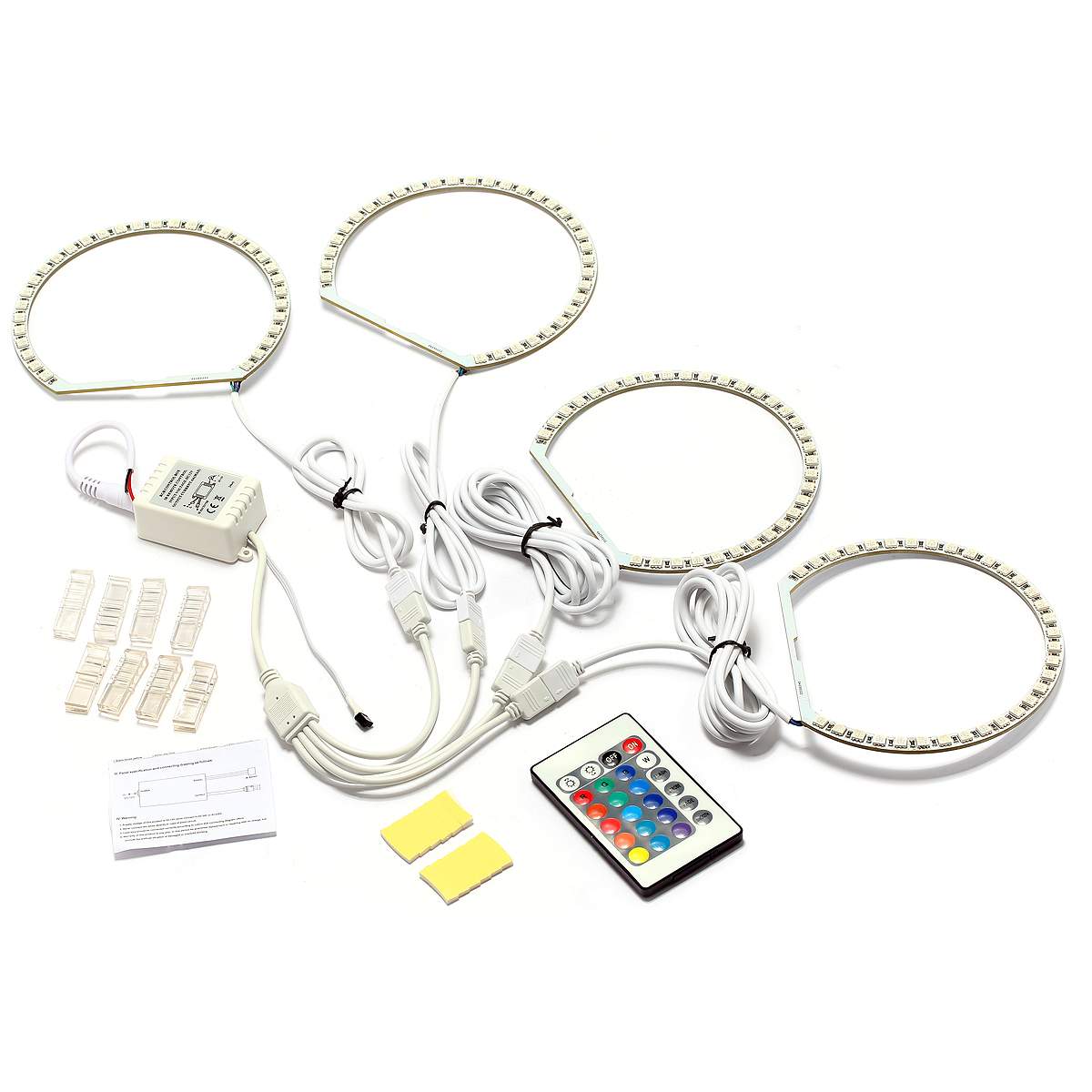 AMBOTHER-4PCS-LED-Angel-Eyes-Lights-RGB-Halo-Ring-with-Remote-Control-for-BMW-E36-E38-E39-E46-M3-1516199