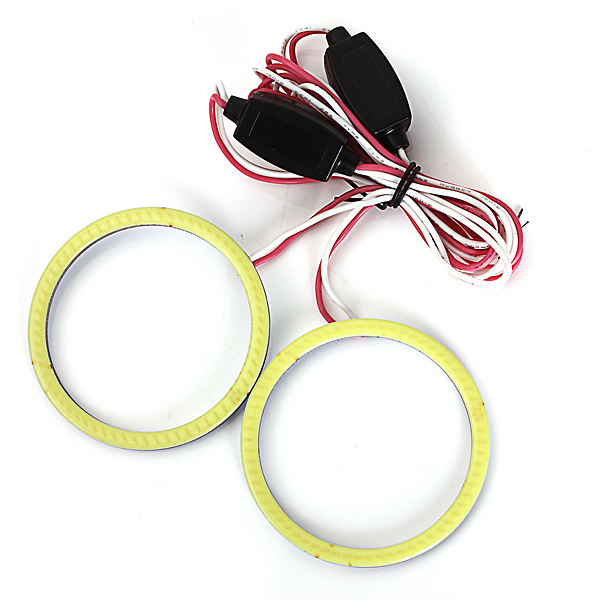 Car-COB-Bulb-12V-24V-60MM-66-LED-Angel-Eyes-Halo-Ring-Lamp-Light-935752