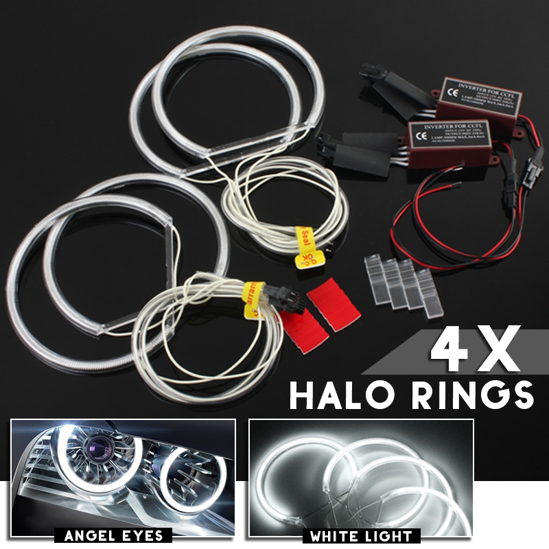 LED-CCFL-Angel-Eyes-Halo-Rings-Lights-Xenon-White-for-BMW-E36-E38-E39-E46-4Pcs-1007904