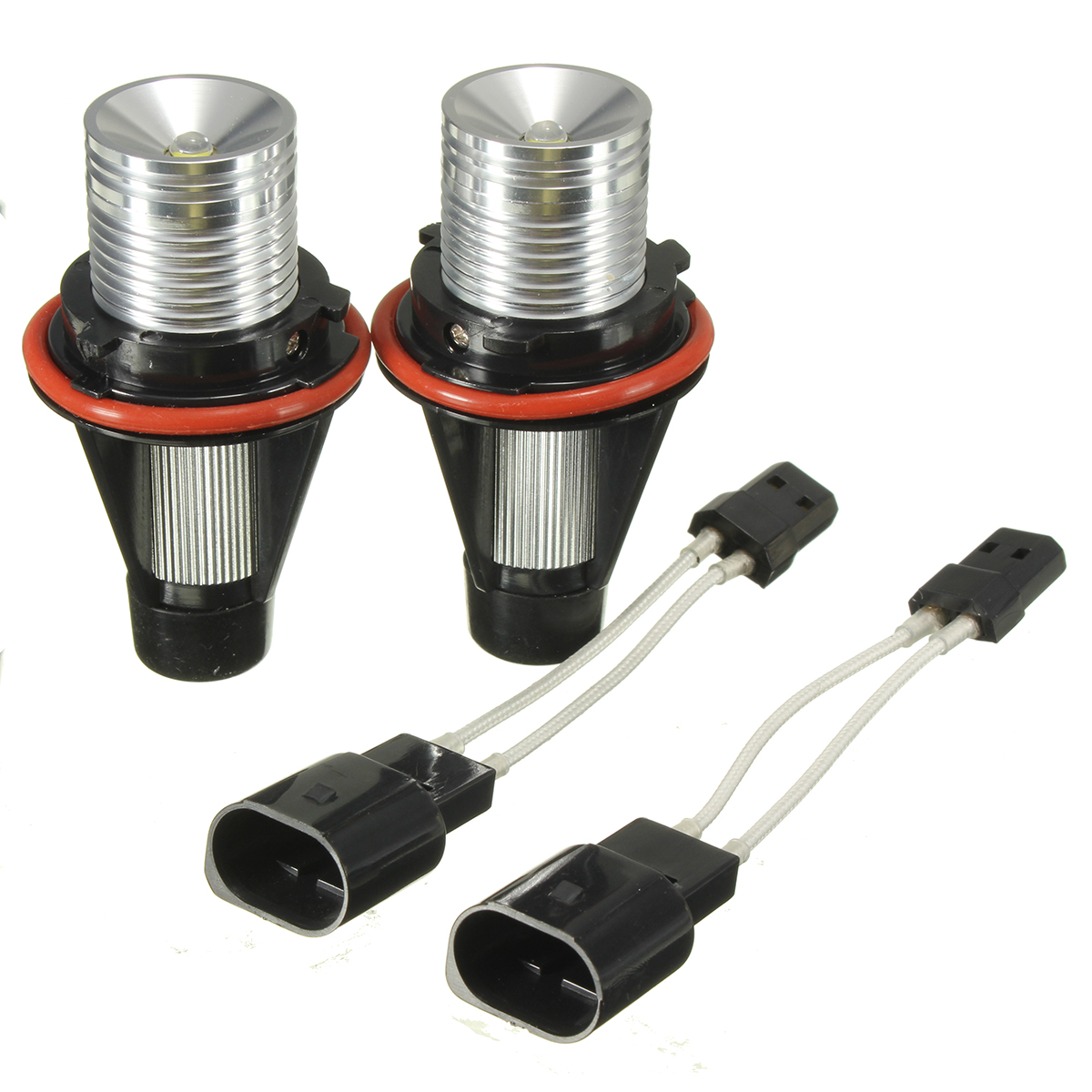 Pair-20W-LED-Headlights-Angel-Eye-Lights-Halo-Bulbs-For-BMW-E39-E60-E63-E64-E53-X5-1019708