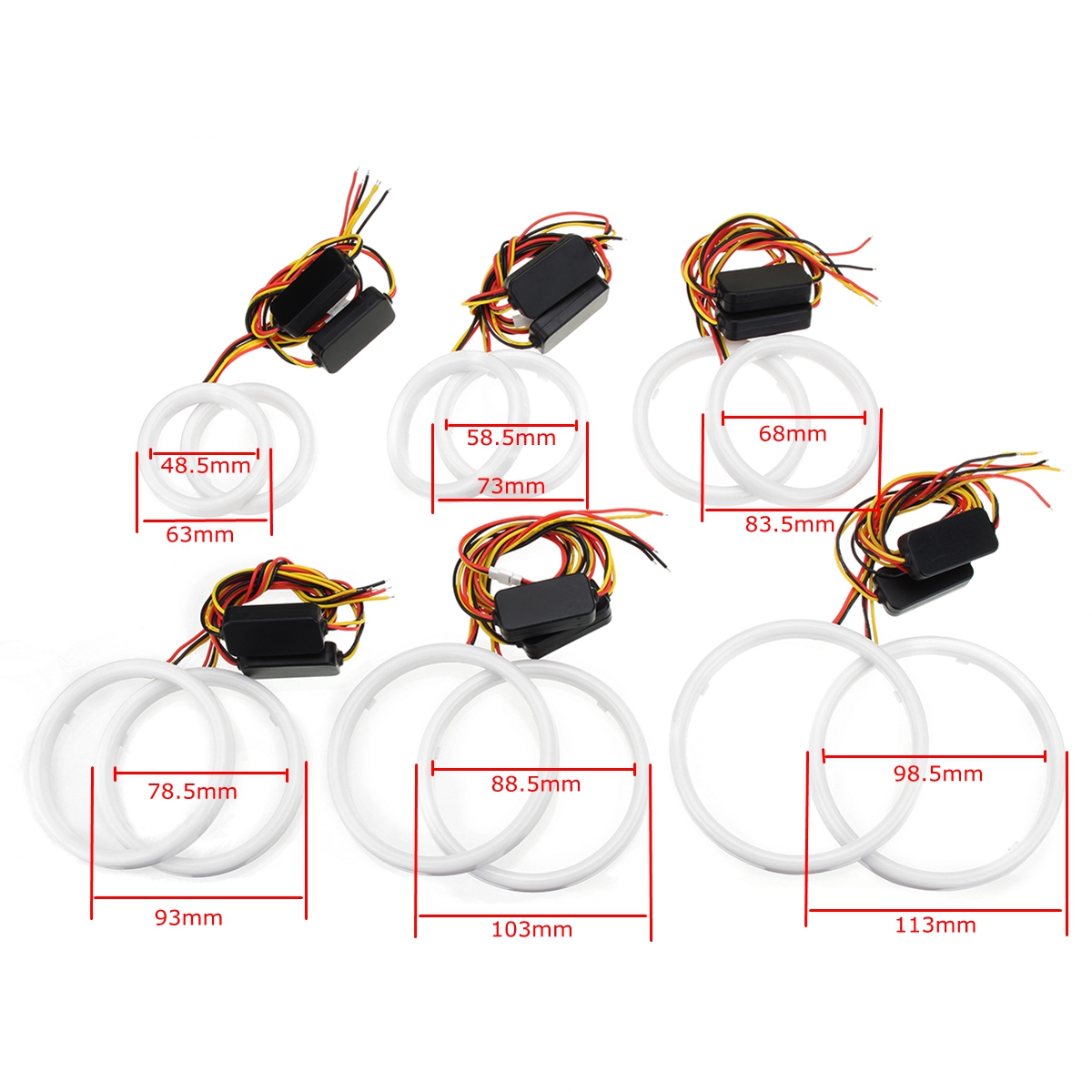 Pair-60708090100110mm-2835-LED-Angel-Eyes-Lights-Halo-Ring-DRL-Turn-Signal-Light-1269952