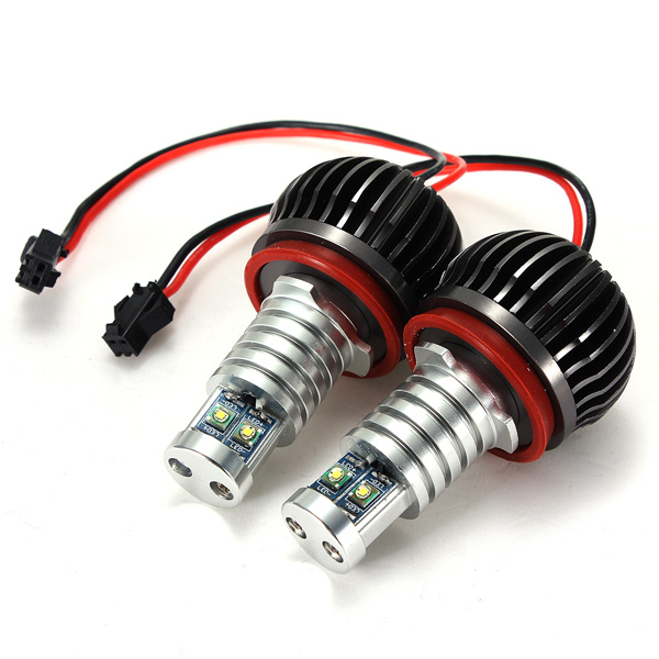 Pair-H8-20W-LED-Angel-Eyes-High-Power-Lights-for-BMW-E82-E87-E90-76889