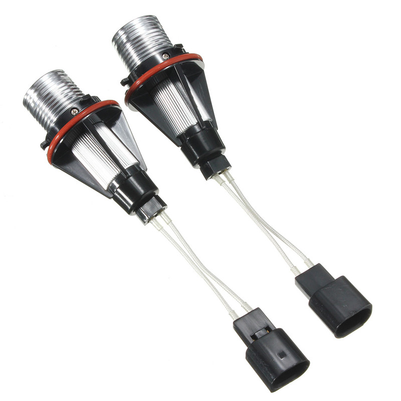 Pair-Red-Angel-Eyes-LED-Lights-Ring-Marker-Xenon-HID-for-BMW-E39-E60-E53-E65-1047222