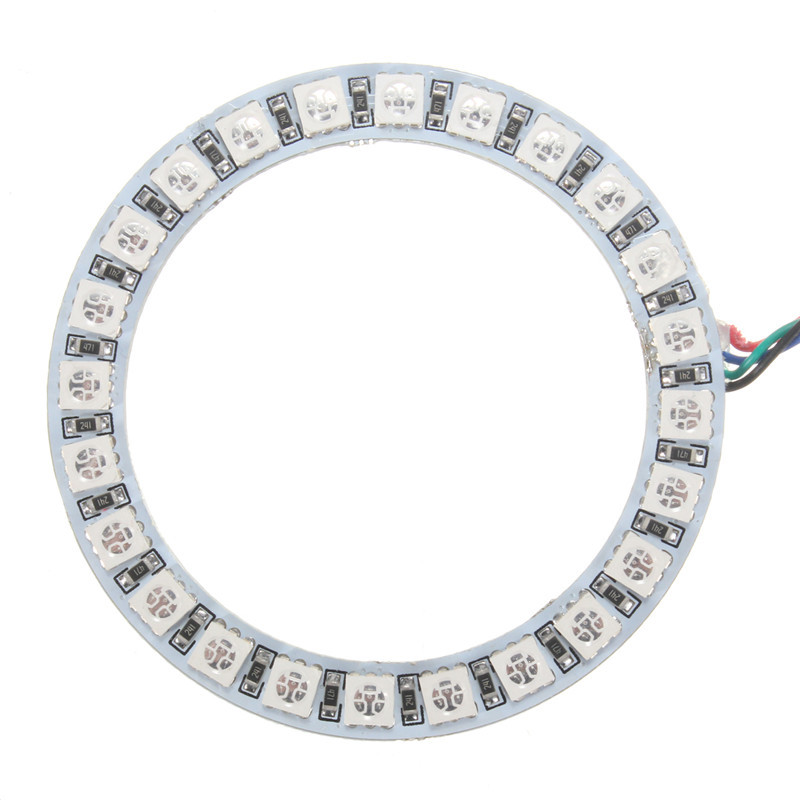 RGB-70MM-Multi-Color-5050-Flash-LED-SMD-12V-Angel-Eyes--Remote-Control-1030733