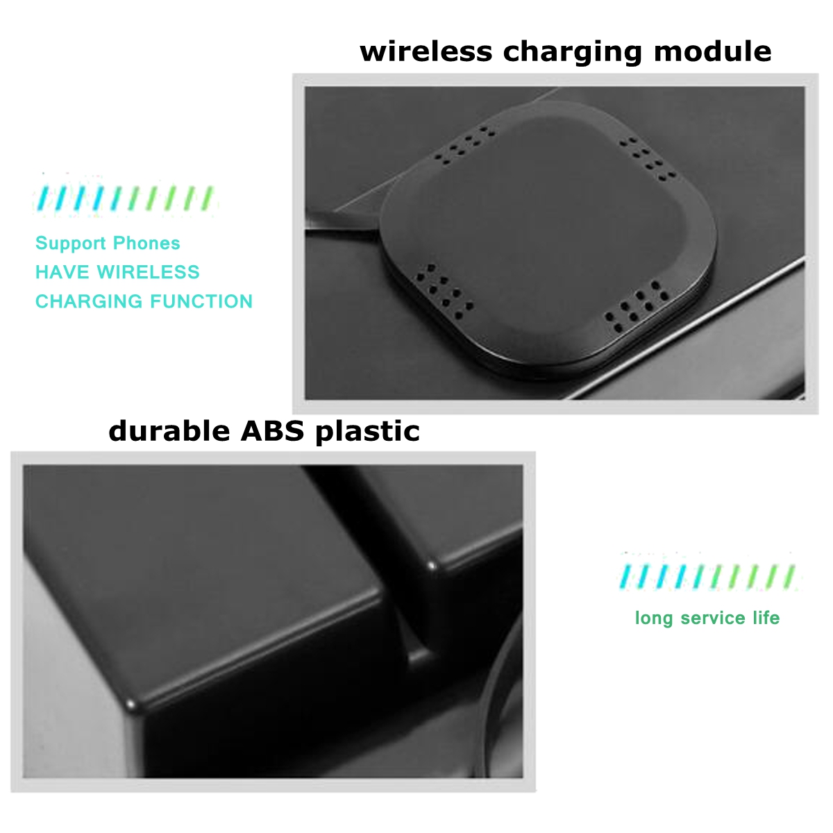 12V-QI-Central-Armrest-Car-Seat-Crevice-Storage-Box-Wireless-Charging-W-Cigare-Light-Plug-For-Benz-C-1663095