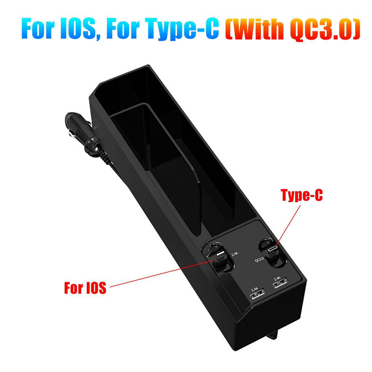 2-USB-Charging-Car-Dual-Opening-Armrest-Box-Central-Console-Cup-Holder-Storage-1744854