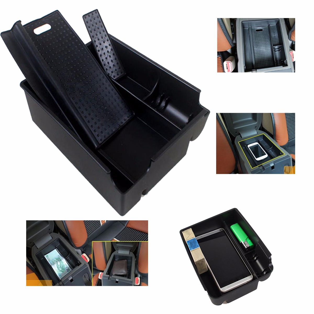 Armrest-Storage-Box-Center-Console-Tray-Bin-Fit-For-Hyundai-Tucson-IX35-2011-14-1744855