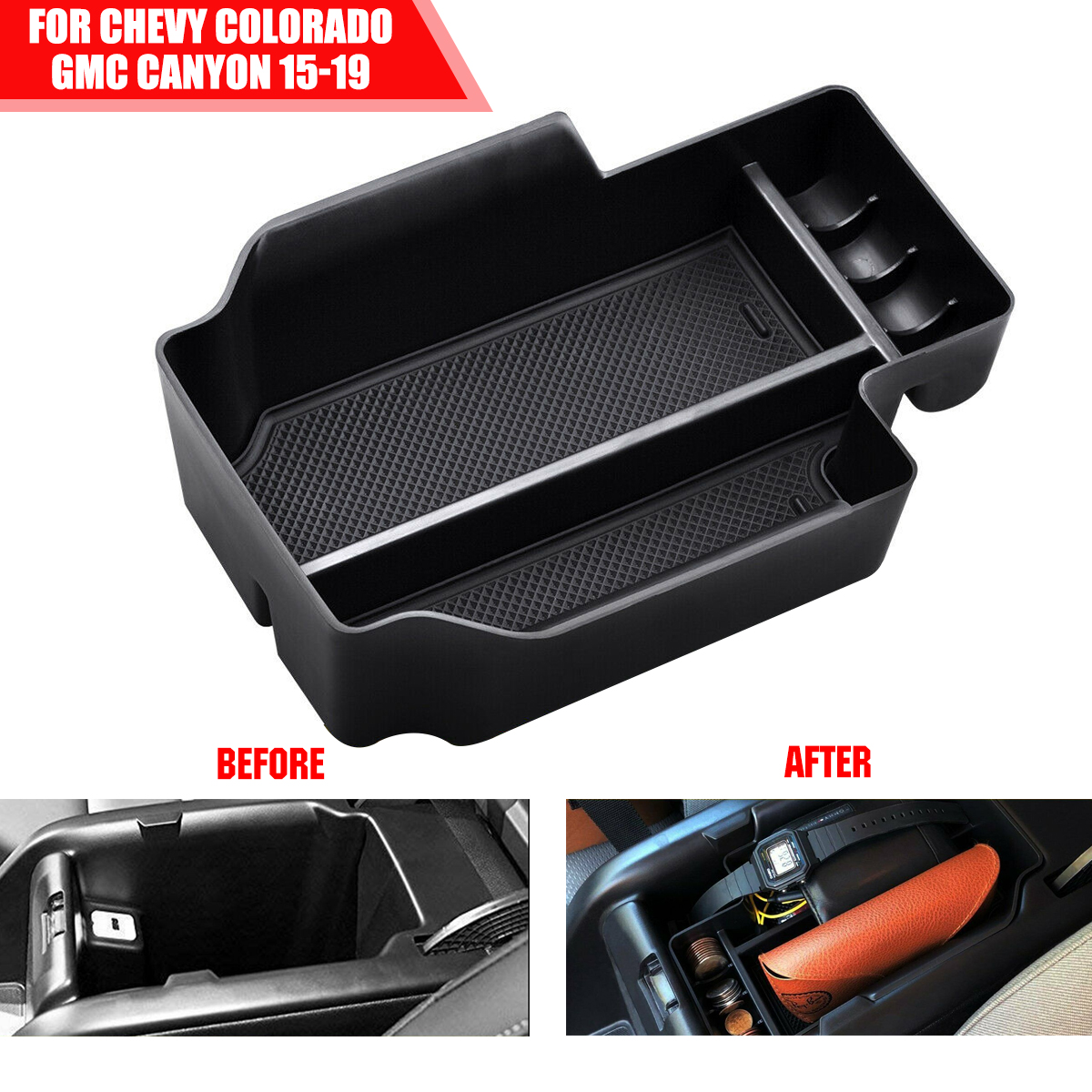 Car-Armrest-Storage-Box-Central-Console-Hold-For-ChevyColorado-GMC-Canyon-2015-2019-1813927