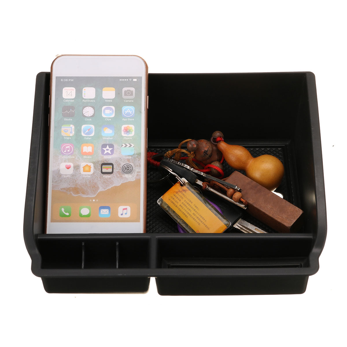 Car-Center-Console-Armrest-Box-Organizer-Holder-Tray-For-Toyota-Hilux-AN120-130-1726222