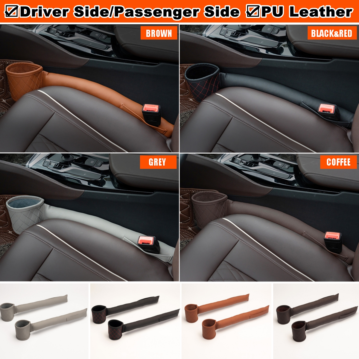 Car-Interior-Seat-Slit-Gap-Catcher-Organizer-Storage-Pocket-Driver-SidePassenger-Side-1818878