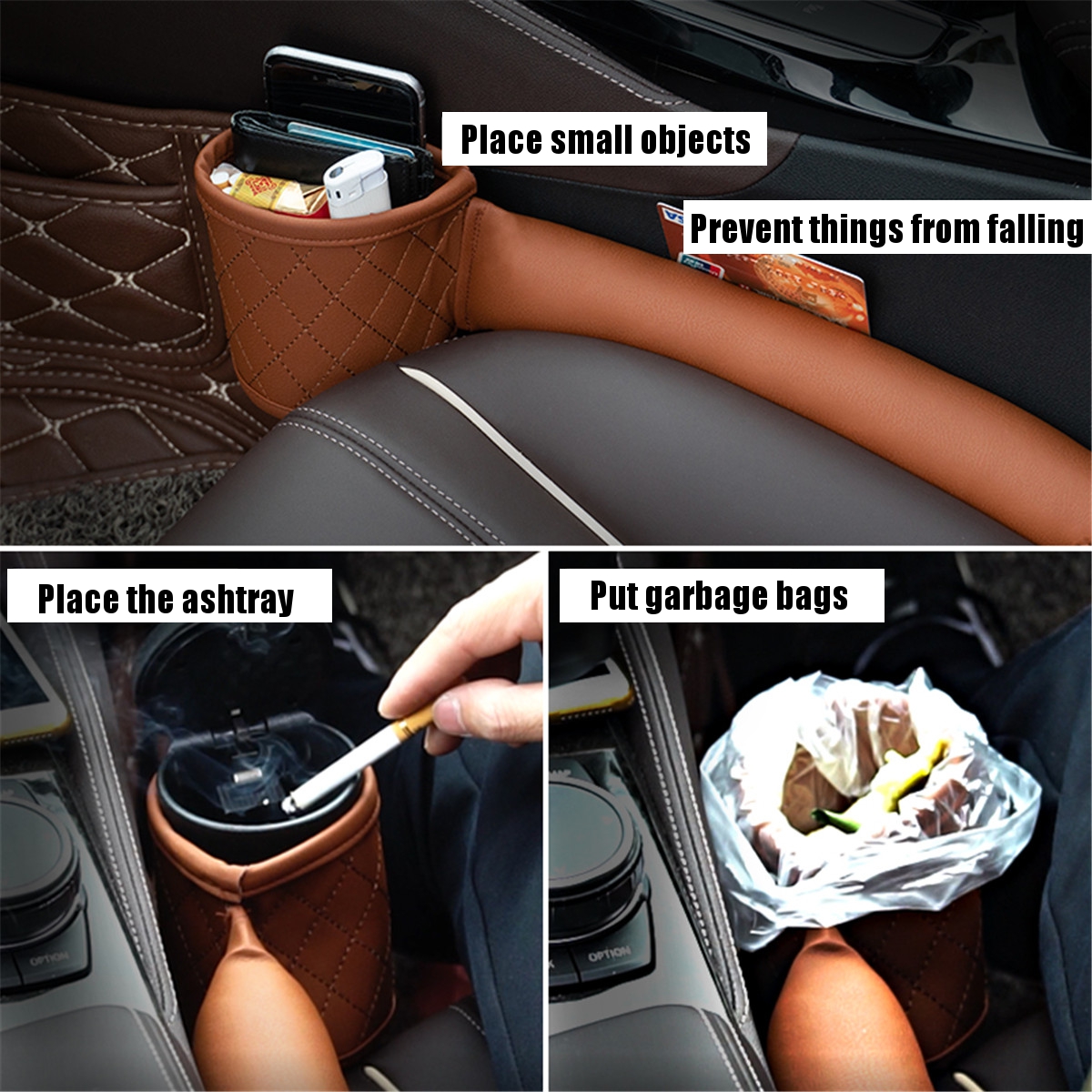 Car-Interior-Seat-Slit-Gap-Catcher-Organizer-Storage-Pocket-Driver-SidePassenger-Side-1818878