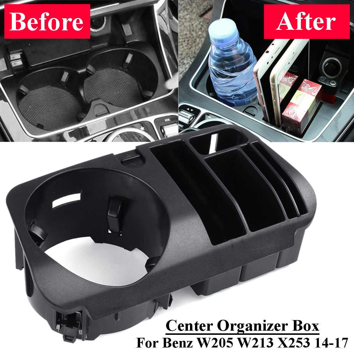 Center-Console-Armrest-Organizer-Box-Tray-For-Benz-W205-W213-X253-1818885