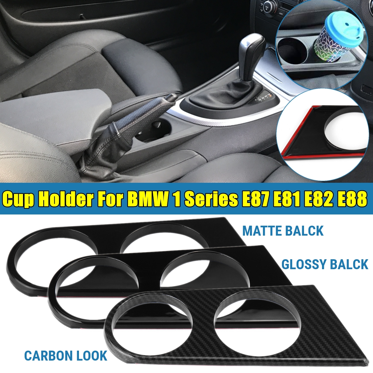 Cup-Holder-For-BMW-1-Series-E87-E81-E82-E88-116-116i-118-118i-118d-120-120i-1826975