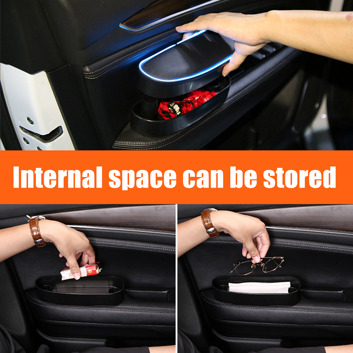 LED-Universal-Car-Left-Armrest-Elbow-Support-Adjustable-Anti-fatigue-Anti-Slip-1739795