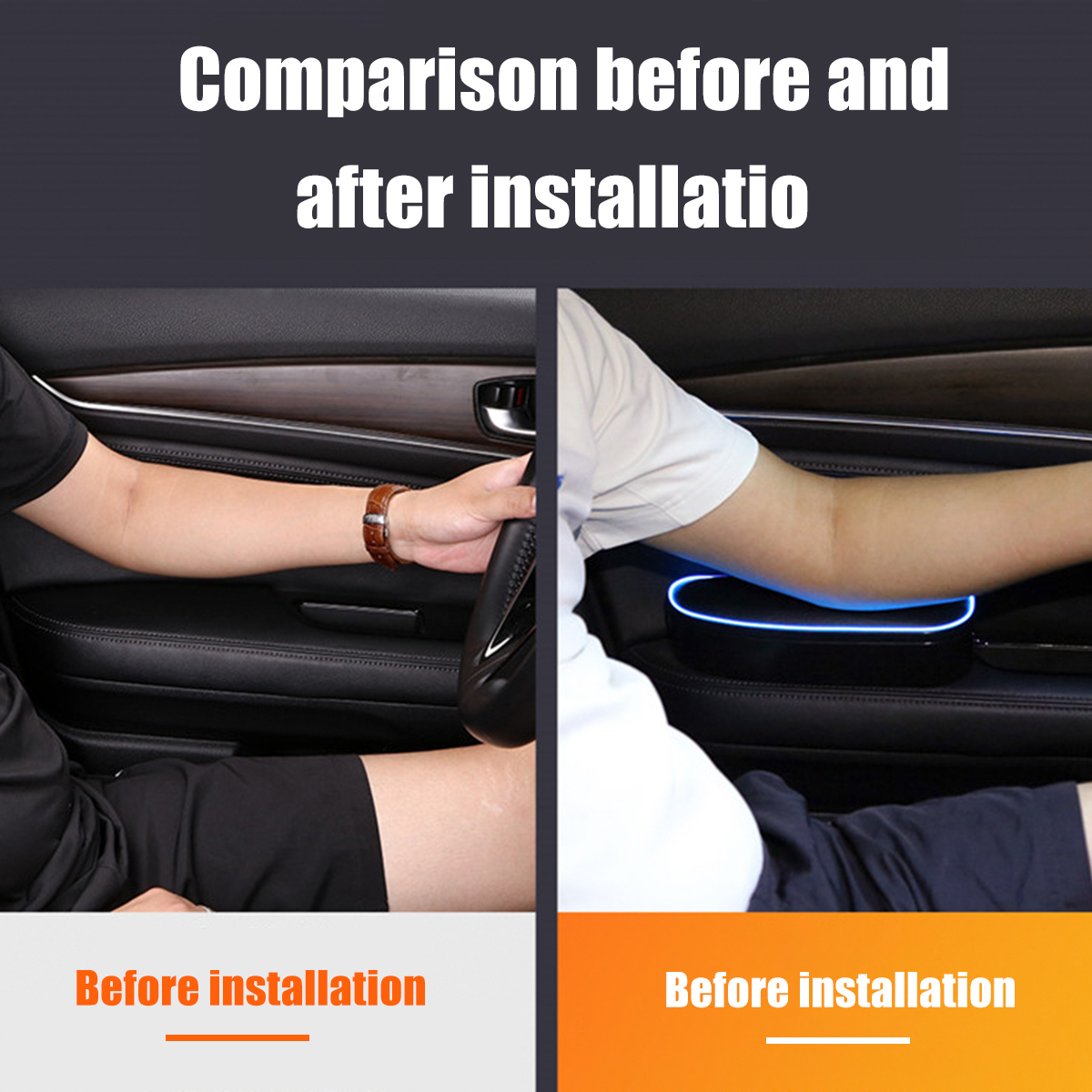 LED-Universal-Car-Left-Armrest-Elbow-Support-Adjustable-Anti-fatigue-Anti-Slip-1739795