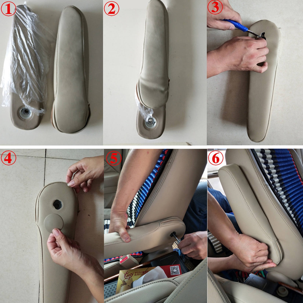 Pair-Car-Front-Seat-Armrest-Cover-No-Wrinkle-For-Honda-CR-V-CRV-2007-2009-2008-1681535