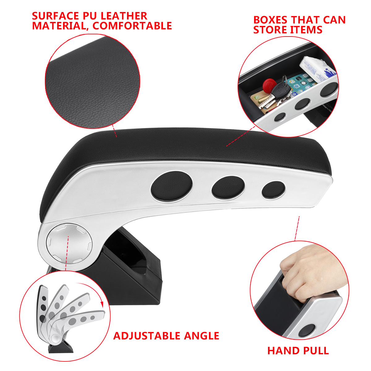 Universal-Adjustable-Central-Console-Armrest-Storage-Box-Arm-Rest-For-Car-Van-Bus-1812923