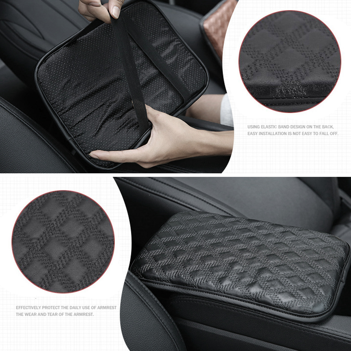 Universal-Car-Auto-Armrest-Pad-Cover-Center-Console-Box-Leather-Cushion-3-Colors-1252195