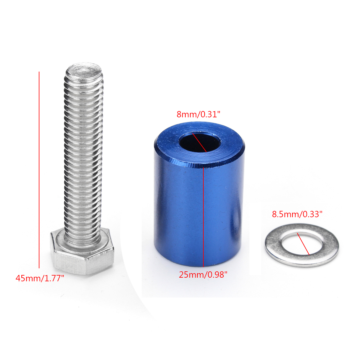 1-Inch-Alloy-Billet-Hood-Vent-Spacer-Riser-For-Car-Auto-Motor-Turbo-Engine-Swap-8mm-1260019