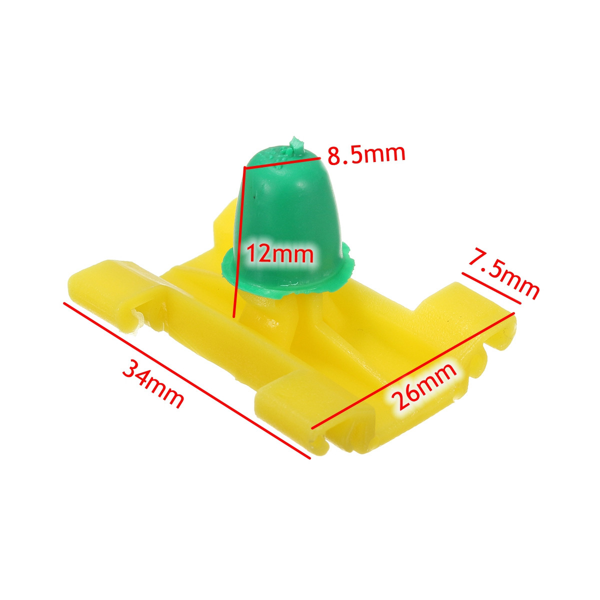 10PCS-Plastic-Fastener-Clips-Side-Moulding-Bumper-Car-Door-Trim-Panel-Clip-For-Vauxhall-BMW-Opel-1607977