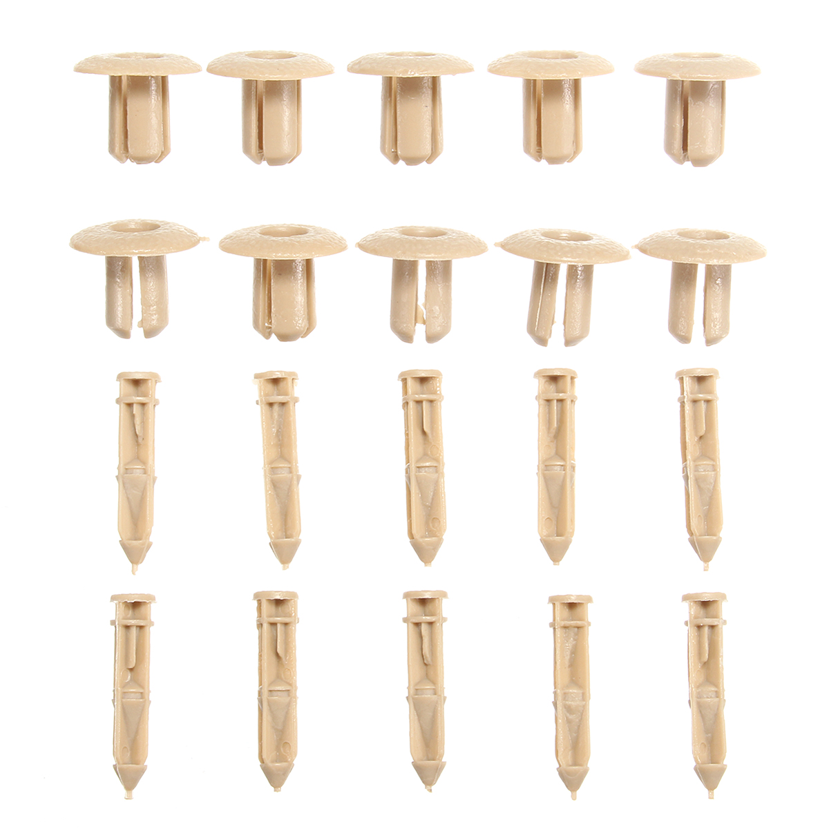 10pcs-Plastic-Rivet-Trim-Panel-Car-Fastener-Clip-Door-Beige-For-VOLVO-C70S60S80V70-1363873