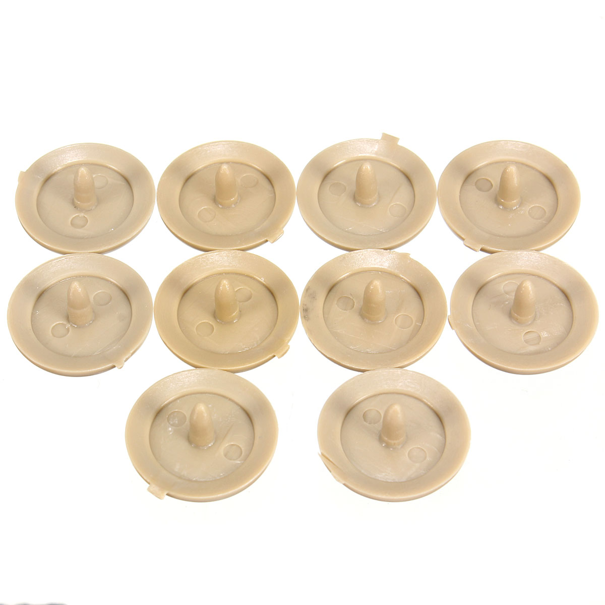 10pcs-Seat-Belt-Buckle-Clip-Retainer-Seat-Belt-Stop-Button-Beige-Plasti-For-Lincoln-1012560