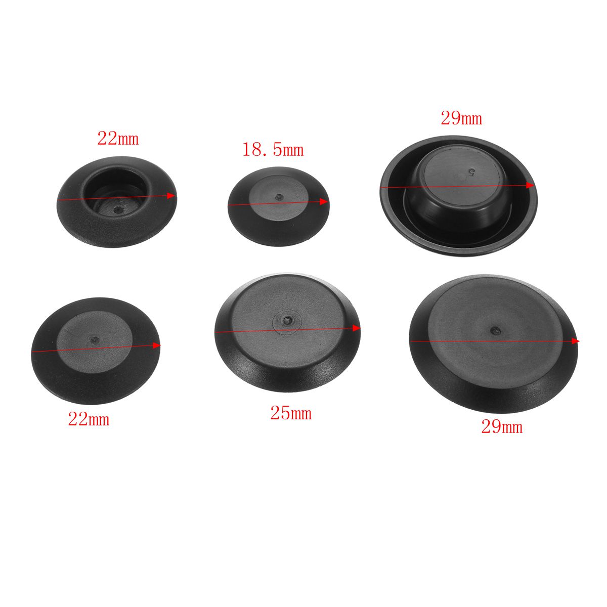 141Pcs-Flush-Mount-Black-Plastic-Assortment-Auto-Body-Sheet-Metal-Hole-Plug-Car-Tool-1209074
