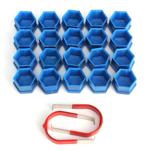 17mm-Car-Alloy-Wheel-Trims-Nut-ABS-Plastic-Blue-Caps-Bolts-Covers-Nuts-Set-of-20-996492
