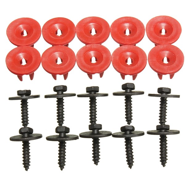 20x-Engine-Undertray-Cover-Clips-Screws-Bottom-Shield-Guard-For-Ford-Focus-C-Max-1002173