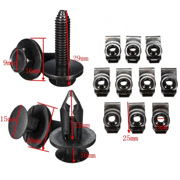 28-Pcs-Engine-Splash-Shield-Hardware-Kit-Fit-Nissan-370Z-Infiniti-G37X-Car-Clip-1021580
