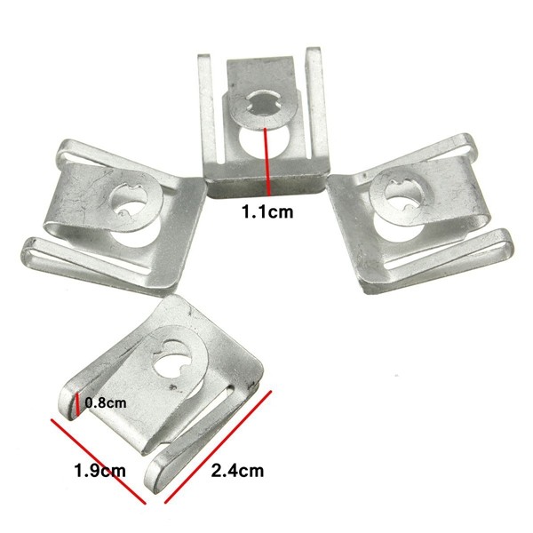 44x-Parts-Engine-Under-Cover-Splash-Guard-Undertray-Screw-Trim-Clips-For-BMW-E46-1013648