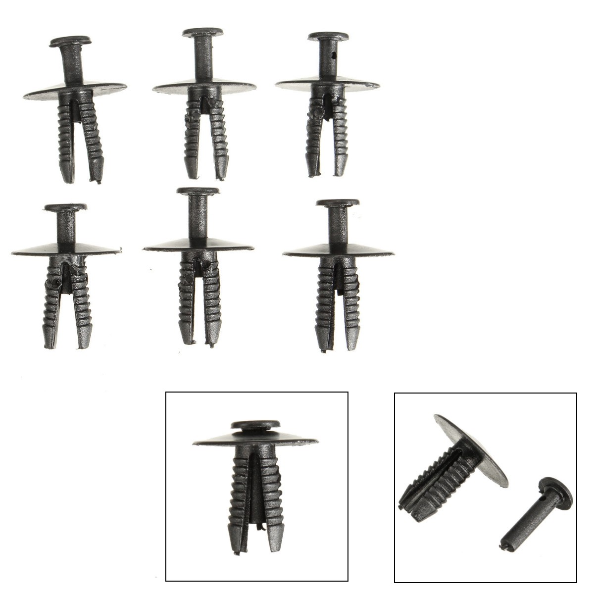 44x-Parts-Engine-Under-Cover-Splash-Guard-Undertray-Screw-Trim-Clips-For-BMW-E46-1013648