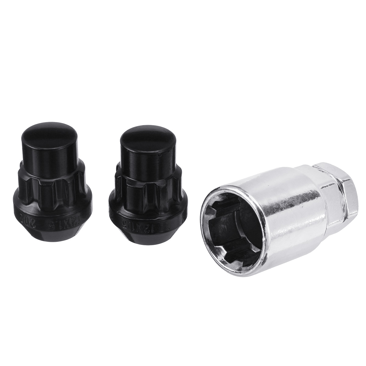 4Pcs-M12-x-15-Wheel-Locks-Locking-Nuts-Tapered-Seat-Inc-Key-For-Ford-Focus-Fiest-1673843