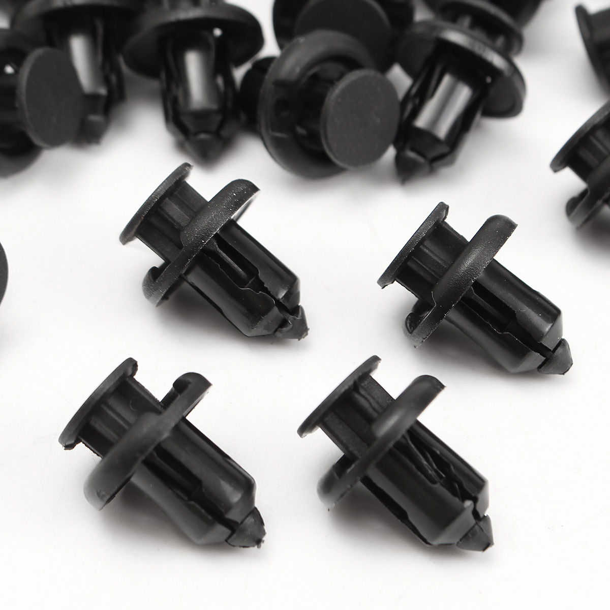 50-Pcs-Car-Bumper-Fender-10mm-Hole-Plastic-Push-Rivets-Fastener-Clip-Black-1566219