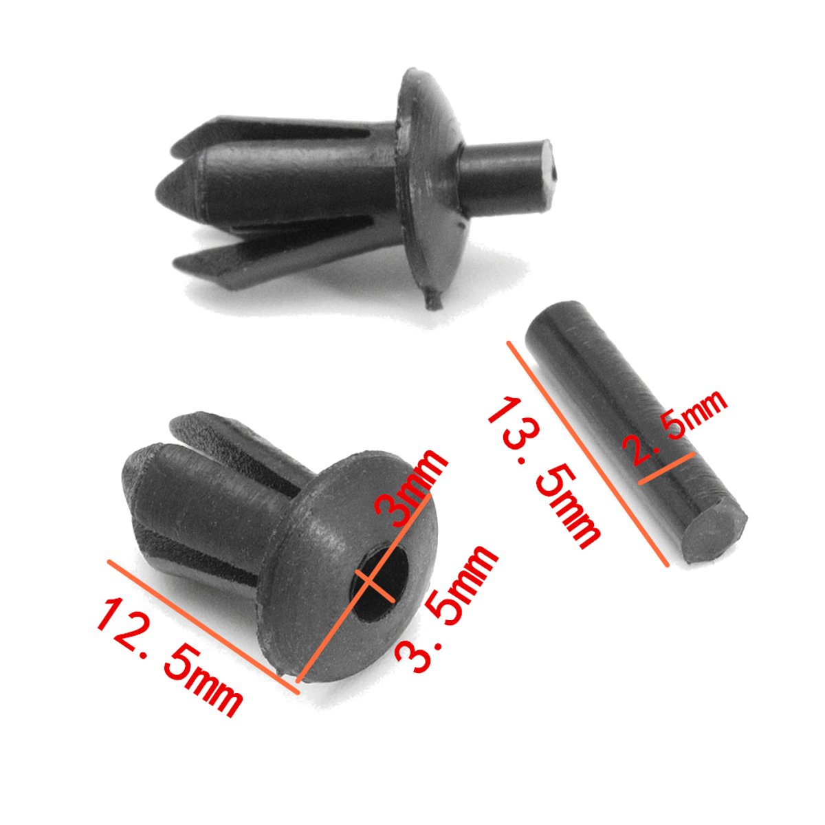 5mm-Plastic-Rivet-Trim-Clips-For-Trims-Wheel-Arch-Liner--Lining-For-BMW-E39-1240955