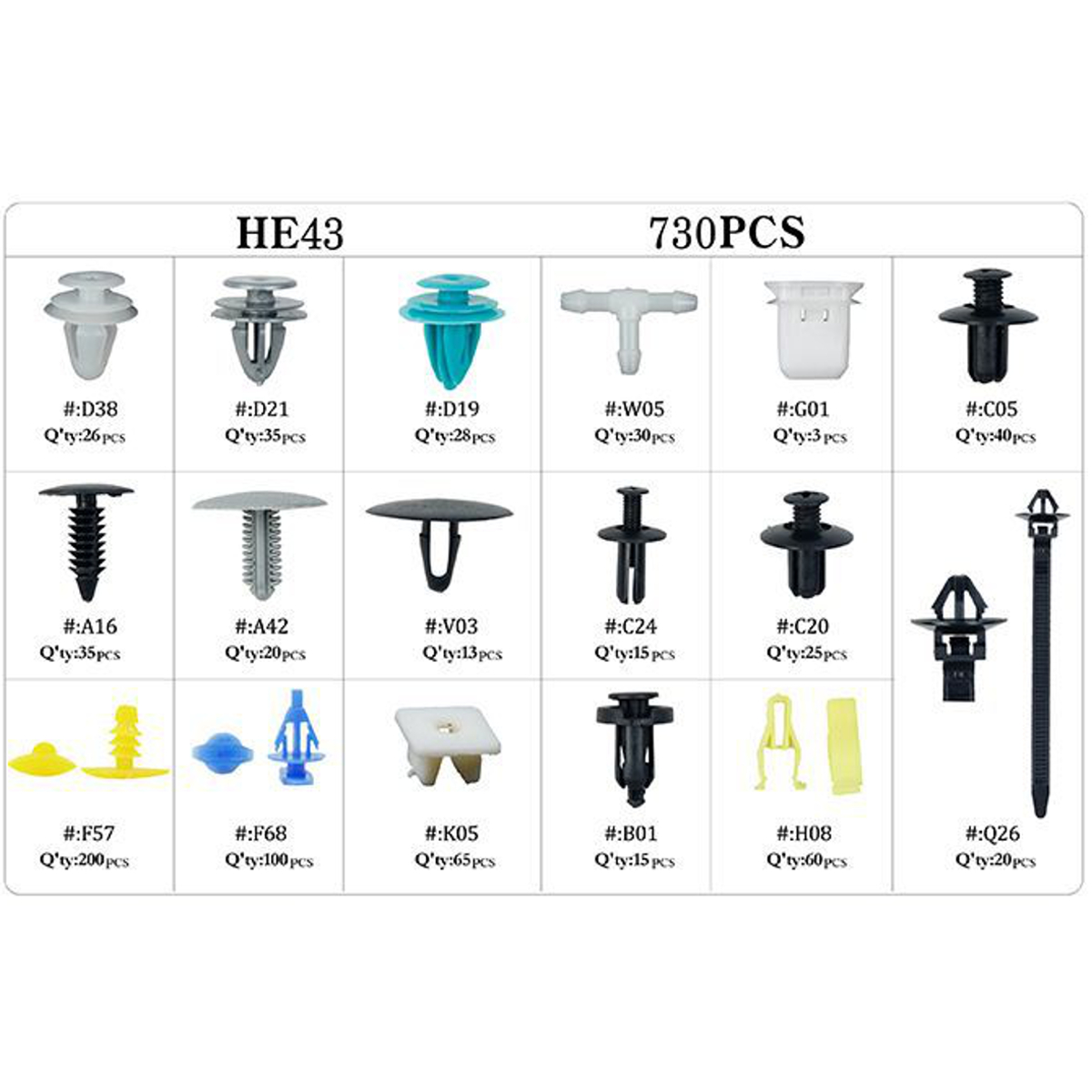 761PCS-Car-Universal-Fastener-Expansion-Screw-Clip-Snap-Mixed-Suit-1771659
